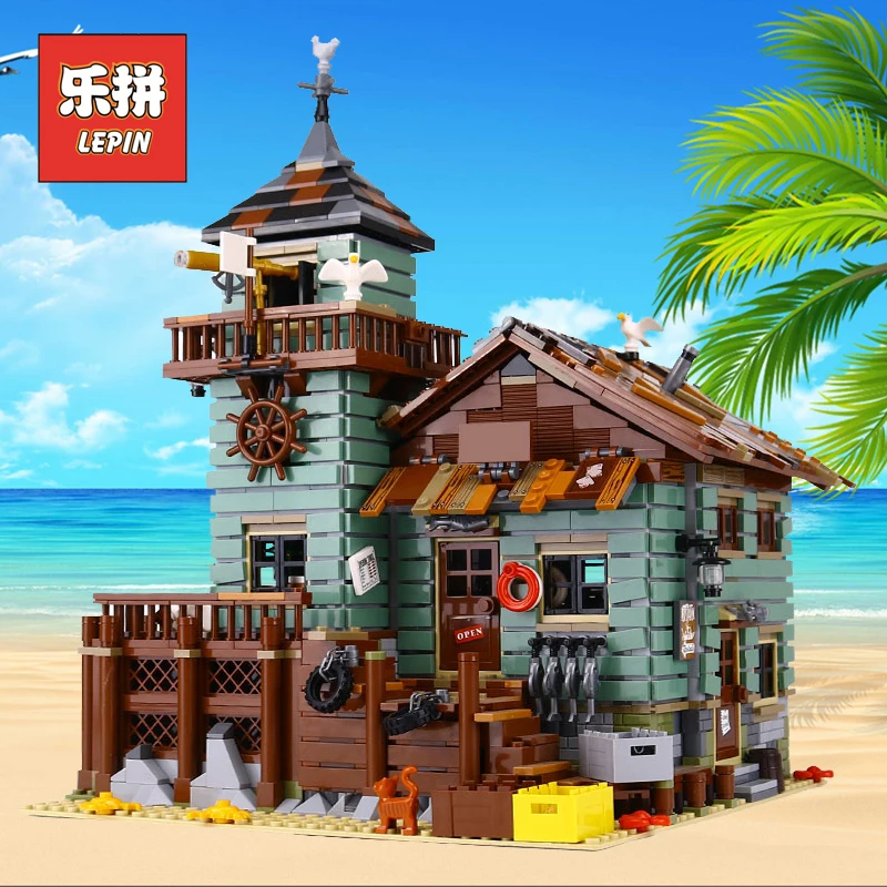

Lepin Ideas 16050 Creative House the Old Finishing Store MOC Building Kit Blocks 21310 Bricks Compatible Legoinglys DIY Toys