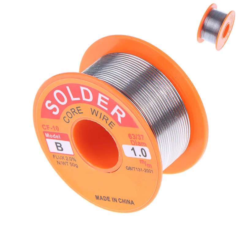 

0.5/0.6/0.8/1mm 63/37 FLUX 2.0% Tin Lead Tin Wire Melt Rosin Core Solder Soldering Wire Roll