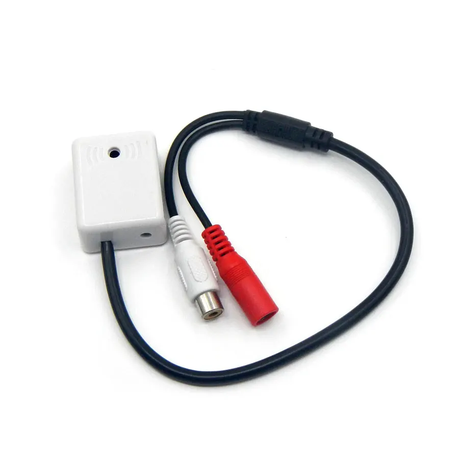 

LEORY High Sensitive Mini Audio Mic Microphone Sound Monitor For CCTV Security IP Camera Pick up Device CCTV Accessories