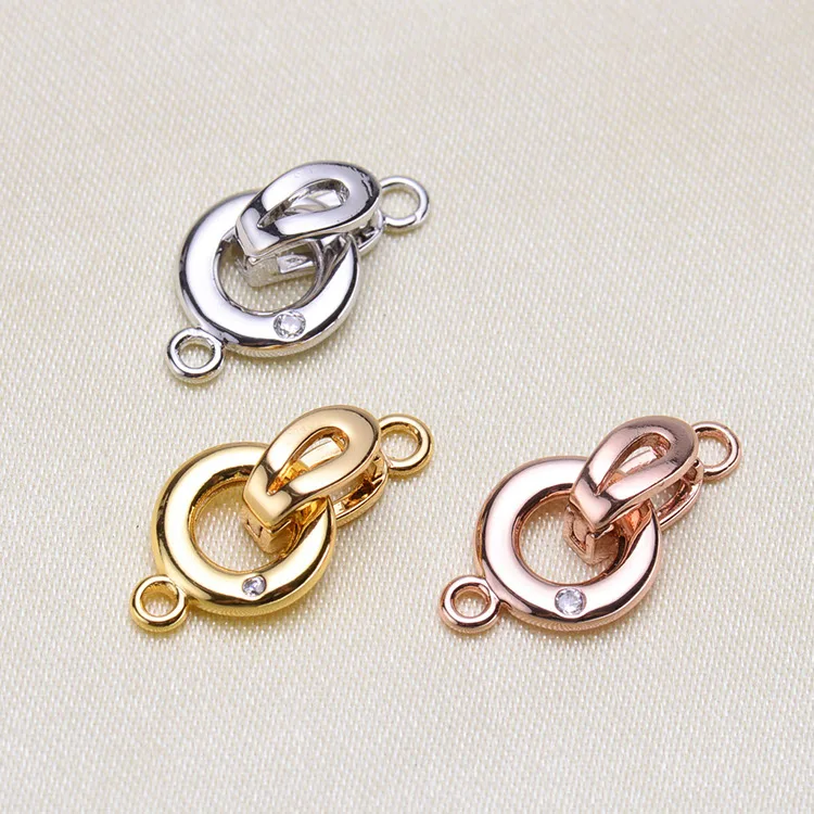 

Free Shipping Metal Thick gold plating High Quality Clasps Hooks For Bracelet Necklace Connectors DIY Jewelry Making