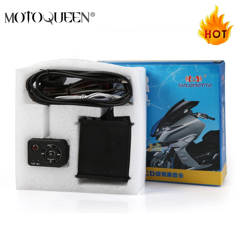 MotoQueen 35w 4 motor vehicle speakers dirt bike mp3 player FM font b radio b font