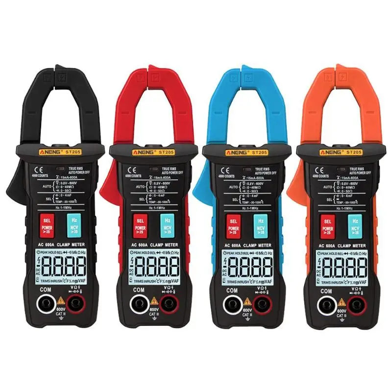 

Automatic LCD Backlight Digital Display Clamp AC/DC Detection Multimeter 4000 Voltage/Current/Frequency Tester-ST205 1.5V