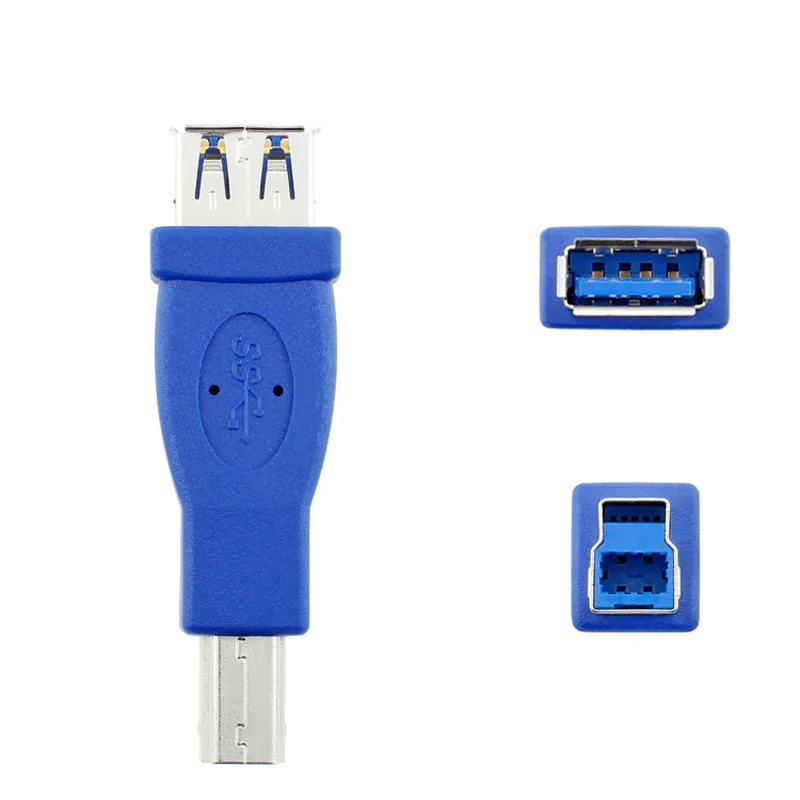

USB 3.0 adapter AF TO BM A Type Female to B Type Male Adapter USB3.0 Connector 4.8Gbs  QJY99