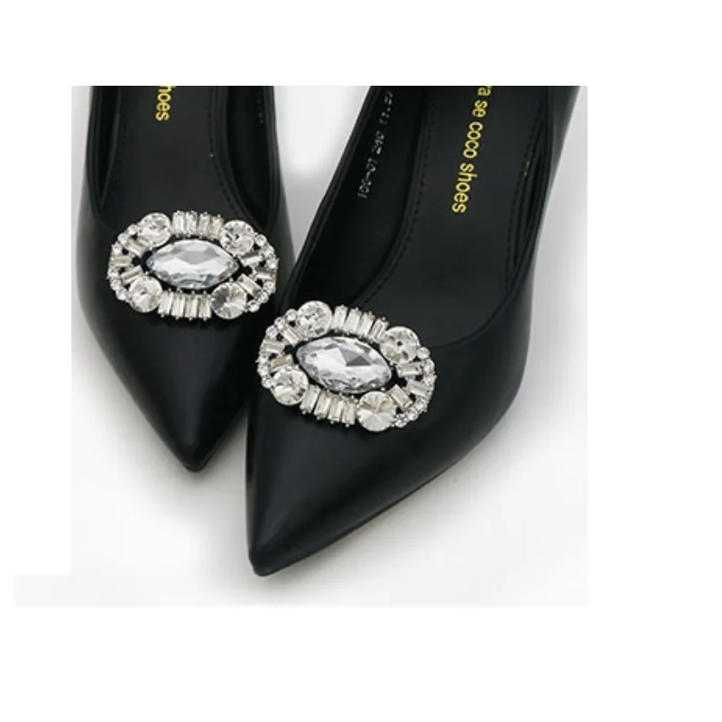 Hot Selling 1pair Diy Shoes Flower Charms Flats Sandals High Heel