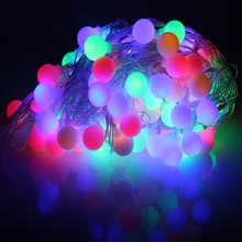 8 режимов 100 LED 33ft Глобусы строка светлый шар Фея свет шнура для сада партии Рождество indoor украшение шар фея огни