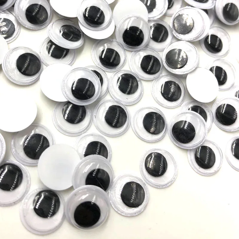 12 mm Не самоклеющиеся 200 шт смешанные 6 мм/8 мм/12 мм/15 мм/20 мм куклы глаза для игрушек пластиковые глаза для кукол черные глаза, используемые для кукольных аксессуаров - Цвет: 12 mm