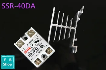 

SSR40DA Hot Sale DC to AC Single Phase Solid State Relay SSR-40DA 40A 90-480V AC+Heat Sink