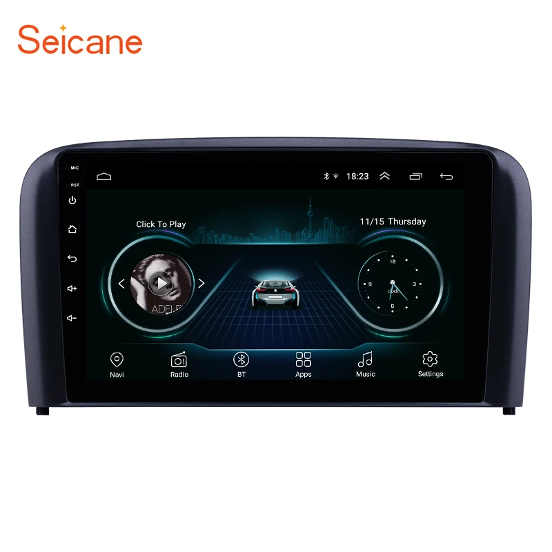 Автомобильный мультимедийный плеер Seicane Android 8 1 4 ядра 2Din 9 &quot для Volvo S80 2004 2005 2006