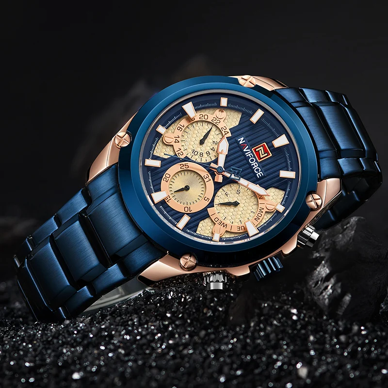 

Top Luxury Brand NAVIFORCE Watches Men Fashion Sport Quartz 24 Hours Date Watch Men Military Waterproof Clock Relogio Masculino