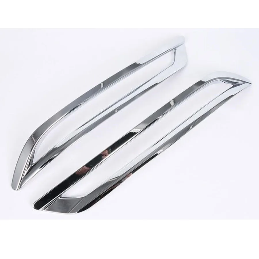 

2 шт. хромированный ABS задний бампер автомобиля противотуманные фары рамка Крышка отделка Стайлинг для Volvo XC60 2018 Авто внешние аксессуары