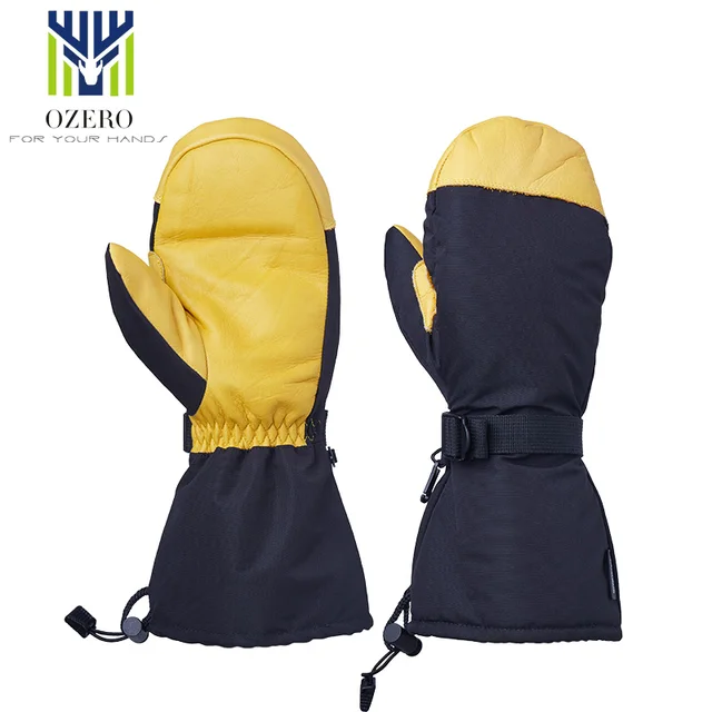 OZERO Winter Ski Skiing Gloves Snowboard Snowmobile Motorcycle Riding 3M Sports Windproof Waterproof Warm Gloves For Men’s Woman