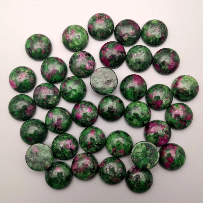 Круглые бусины из натурального камня epidote 14 мм круглые Кабошоны модные ювелирные