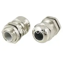 Серебряный тон Нержавеющая сталь 3,0-6,5 мм PG13.5 водонепроницаемый кабельный сальник