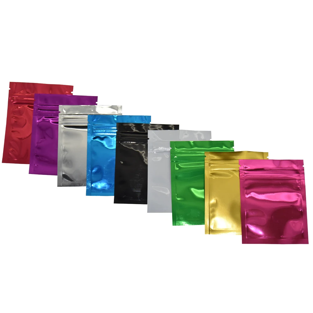 

Sample Bag Ziplock Aluminum Foil Bag Mylar Package Pouches Food Storage Bag Coffee Tea Packaging Sample Bag (7.5*10cm)