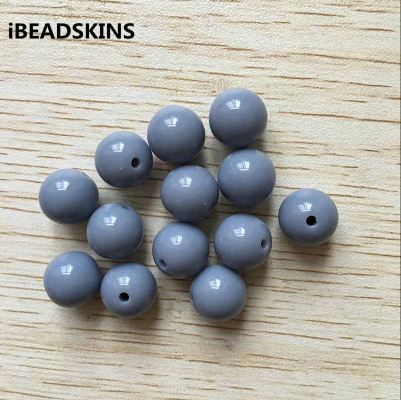 

20MM 105pcs/lot LightSteelBlue color Chunky Acrylic Solid Beads for Necklace making