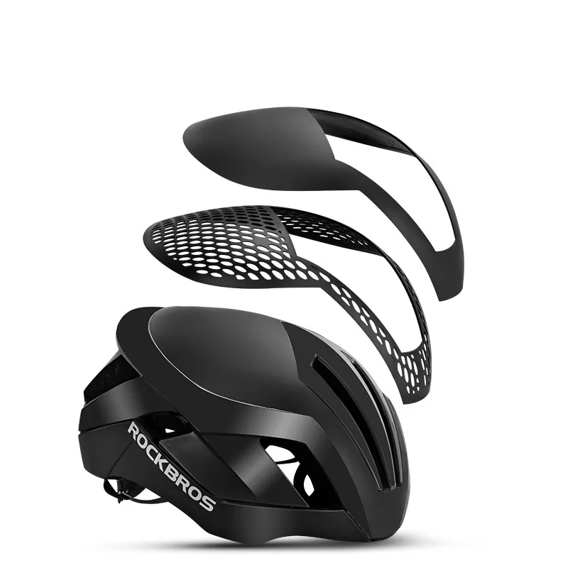 

ROCKBROS Cycling Helmet EPS Reflective Bike Helmet 3 in 1 MTB Road Bicycle Men's Safety Light Helmet Integrally-Molded Pneumatic