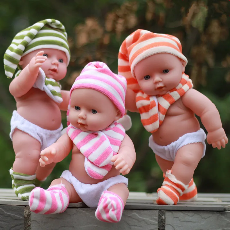 30cm Mini New Reborn Dolls Toys Full Vinyl Doll Handmade Kid's Toys Lifelike Alive Babies Toys Kids Birthday gift (5)