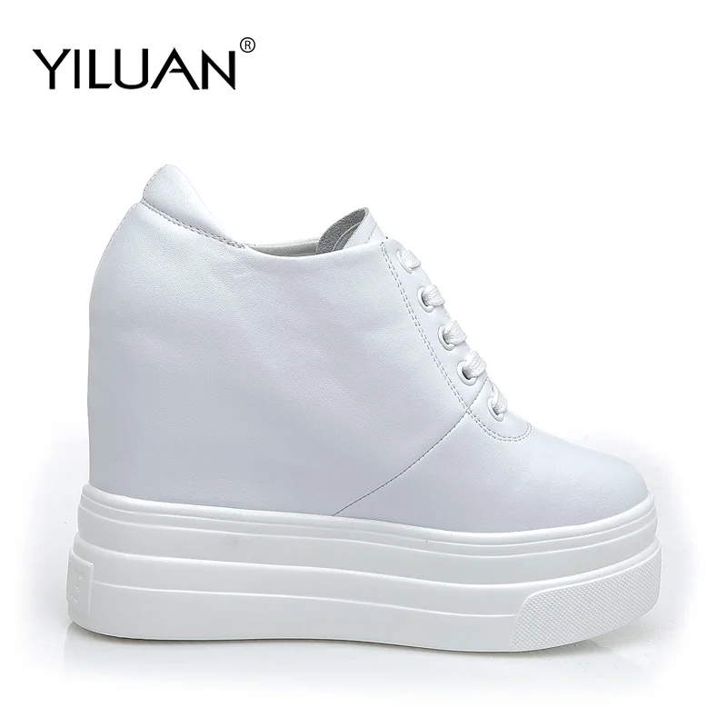 Version Baskets En De Cm Cuir Mode Décontractées white Classiques Originale 2019 Des Femmes Chaussures Noir Automne Talons red Augmentation 11 Coréenne Nouvelles j3q4A5RL