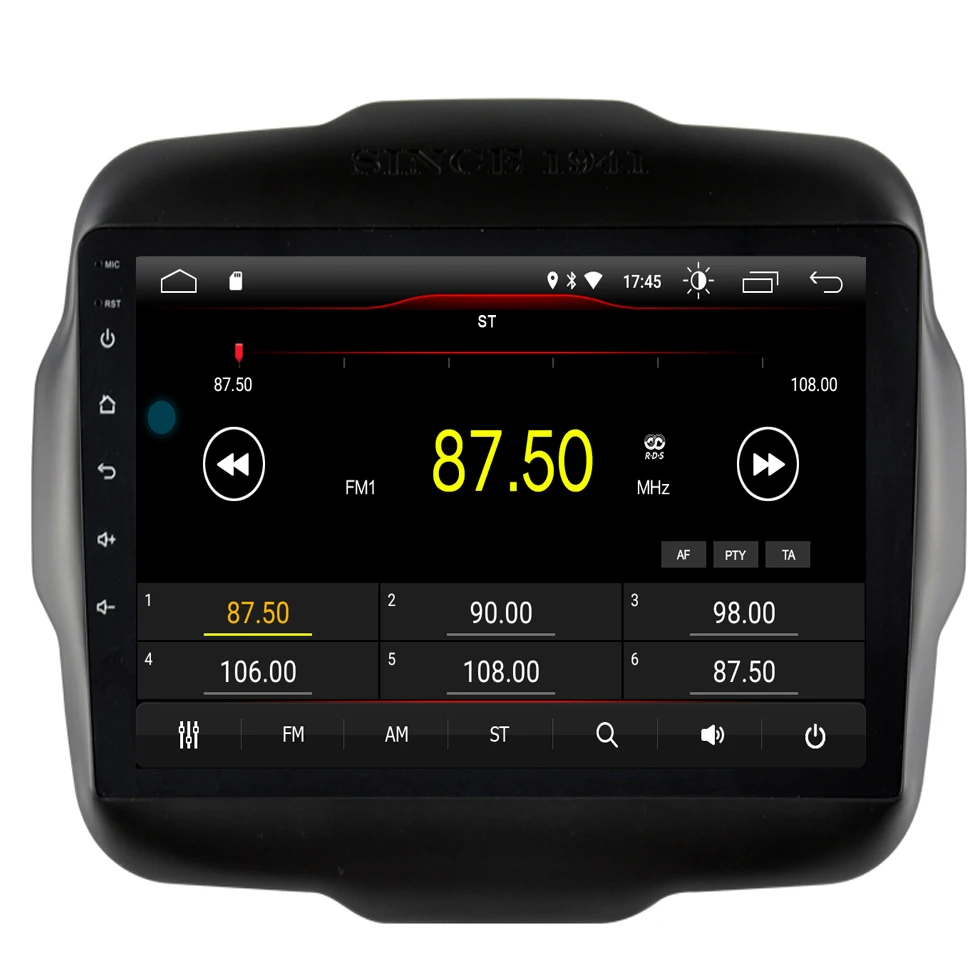 Excellent 9" Android 9.1 Car DVD Multimedia Player GPS For Jeep Renegade 2015 2016 2017 18-2019 audio car radio stereo navi bluetooth wifi 2