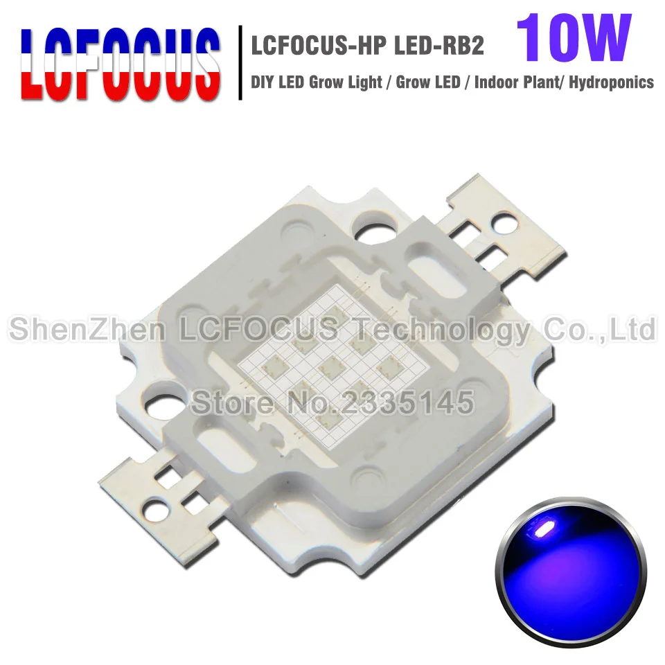 1Pcs 30W Watt High Power Royal Blue 440-450nm SMD LED Chip Blub Beads COB Lamp