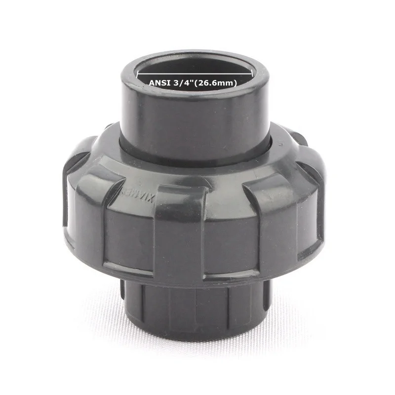 

Inner Dia. 3/4"(26.6mm) NuoNuoWell Socket Union Connector US Standard ANSI SCH80 Home Garden U-PVC Pipe Union Coupling