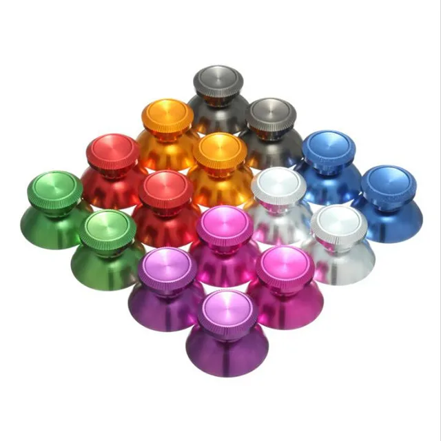 Cheap Aluminum Metal Analog Joystick thumb Stick grip Caps Replacement Parts for Sony playstation Dualshock 3 PS3 Gamepad Controller