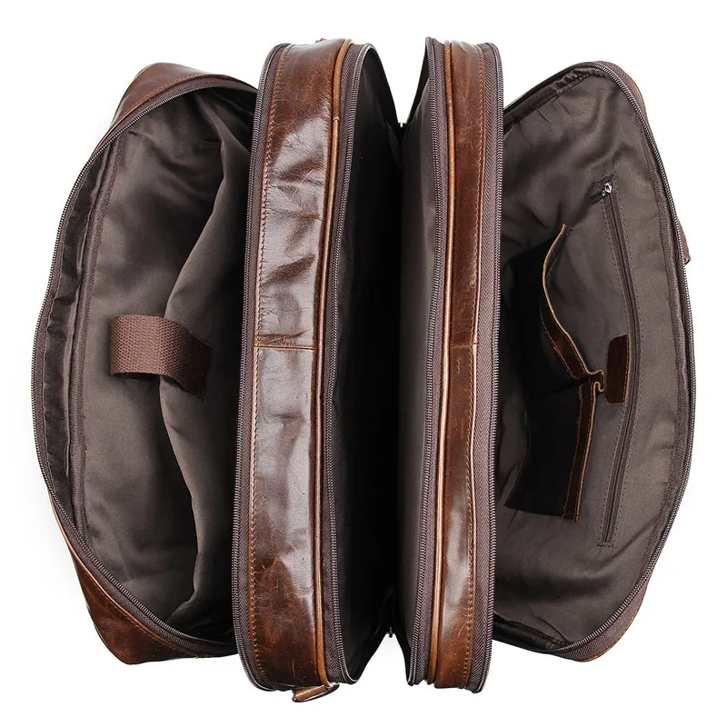 Nesitu винтажный большой кофейный черный офисный мужской портфель из натуральной кожи 15,6 ''17'' для ноутбука, сумки-мессенджеры, портфель M7289