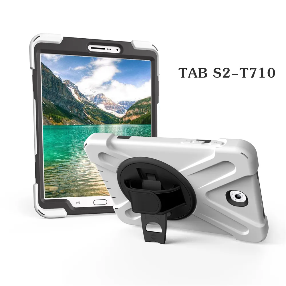 Хит сверхмощный чехол для Samsung Galaxy Tab S2 T710 8 ''T715 ПК и кремния подставка ручной