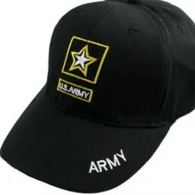 Черная бейсбольная кепка с логотипом армии