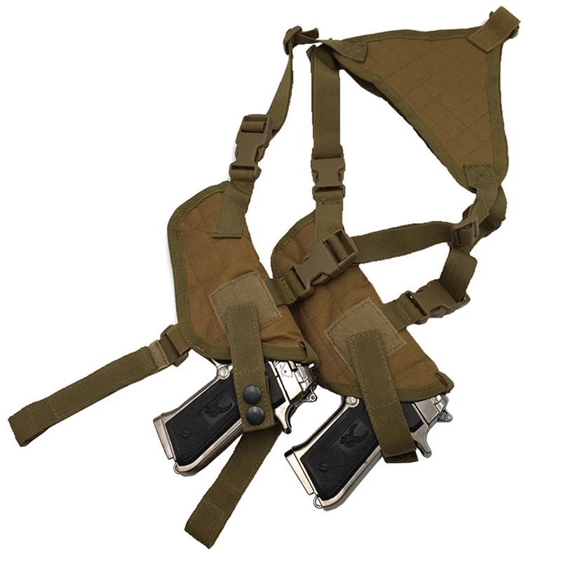 

Hunting Gun Accessories EDC outdoor Tactical Left Right Hand Tactical Nylon Holster Under Arm Shoulder Double Pistol Gun Pouch