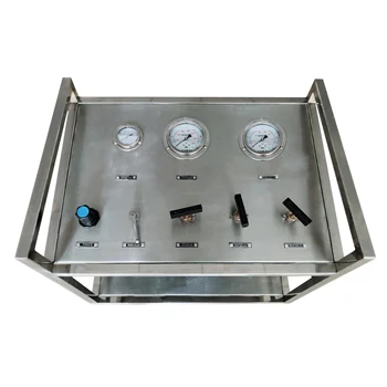 

Wellness Model:WS-GB100-A 50-80MPA portable air driven high pressure gas booster pump system with valves and gauges