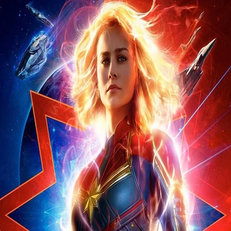 Хэллоуин Девушки Марвел Капитан косплей костюм дети супергерой Marvel Carol Danvers боди комбинезон Marvel женский костюм