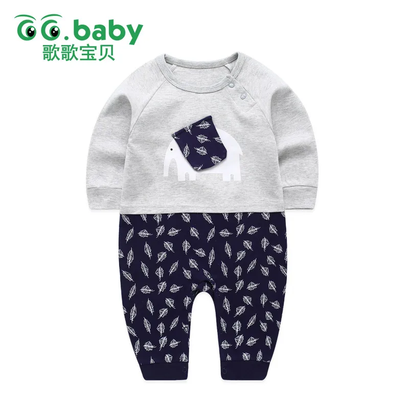 

Elephant Newborn Baby Pajamas Girl Rompers Infant Clothing Jumpsuit Long Sleeve Baby Boys Costume Clothes New Born Overalls Baby