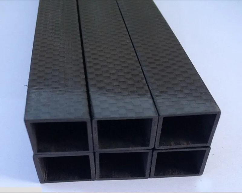 

15X15X13X600mm High Strength Glossy 3K Carbon Fiber Fabric Square Tubes
