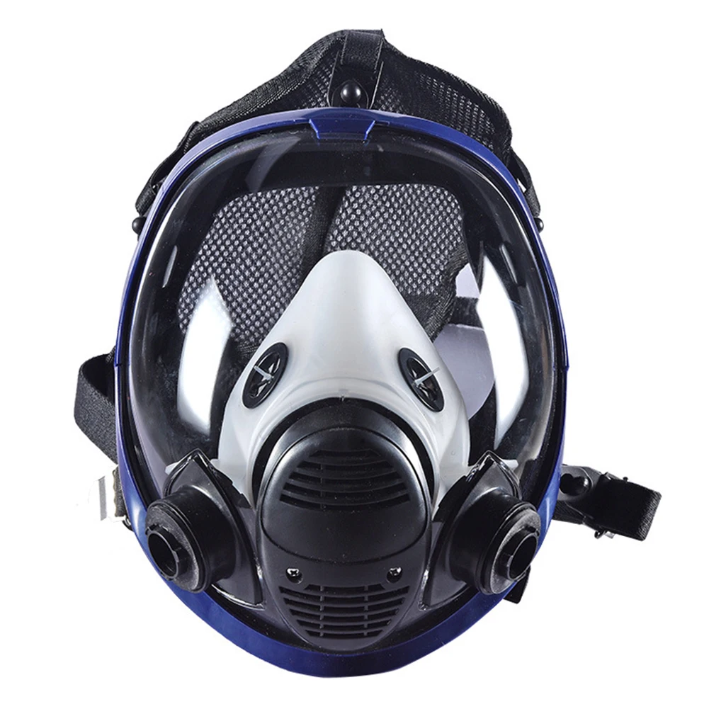 

7 In 1 Silicone Balanced Gas Chemcial Painting Spraying Lightweight Protective Respirator Industry Safety Reusable Full Face