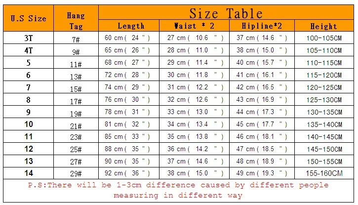 jeans size 