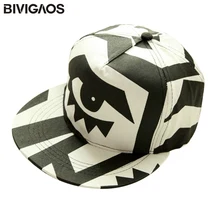 Новая мода унисекс Snapbacks черный, белый цвет граффити средства ухода для век личность хип хоп кепки повседневное Бейсбол кепки Солнцезащитная шляпа