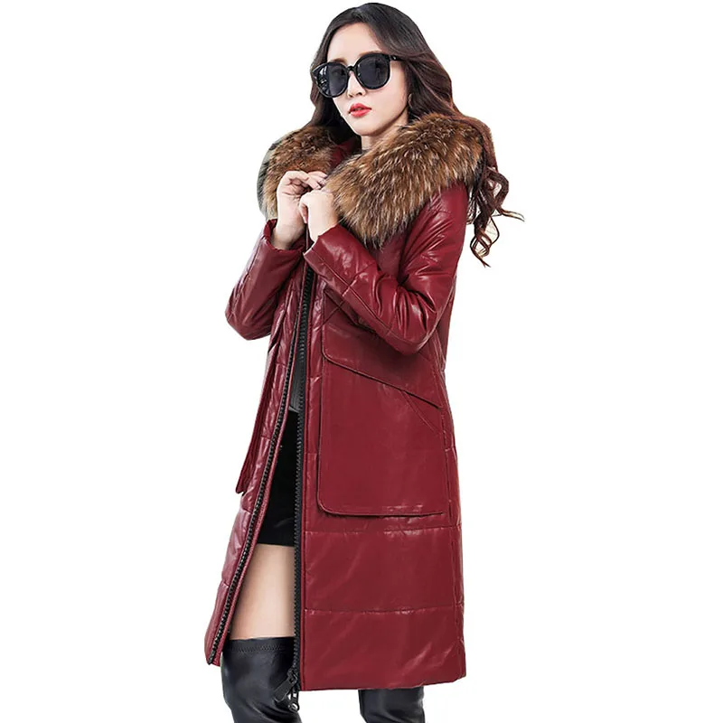 faux down winter coat