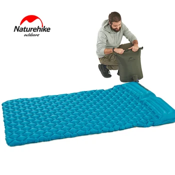 

2018 NatureHike Inflatable Mattress For 2Person 185*115*5cm Big Size Portable Air Pad Moisture-proof Mat