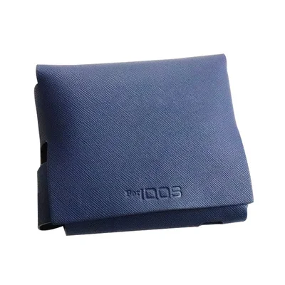 Модный 8 цветов для iqos 3,0 чехол сумка защитный держатель Чехол кошелек чехол для iqos 3 из искусственной кожи чехол - Цвет: Темно-синий