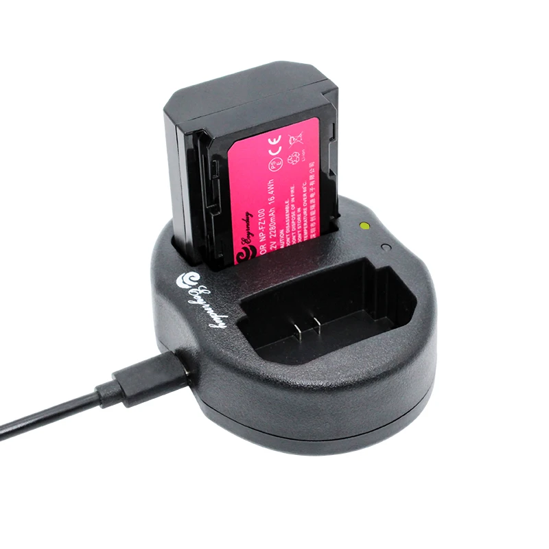 

2pcs Camera battery charger set NP-FZ100 NP FZ100 for Sony ILCE-9 A7RIII a7r3 A9 A7RM3