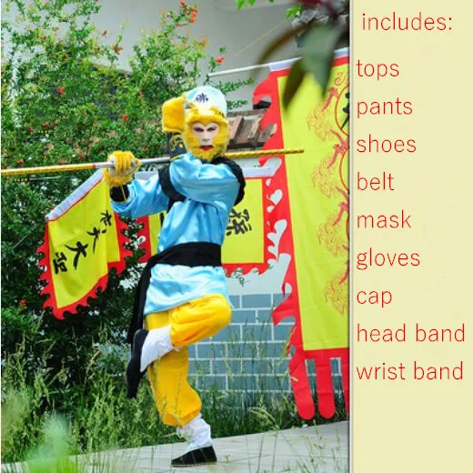 Without Stick Monkey King Costume The Journey To The West Costume Sun Wukong Cosplay Costume Monkey King Suit Halloween Costume Aliexpress
