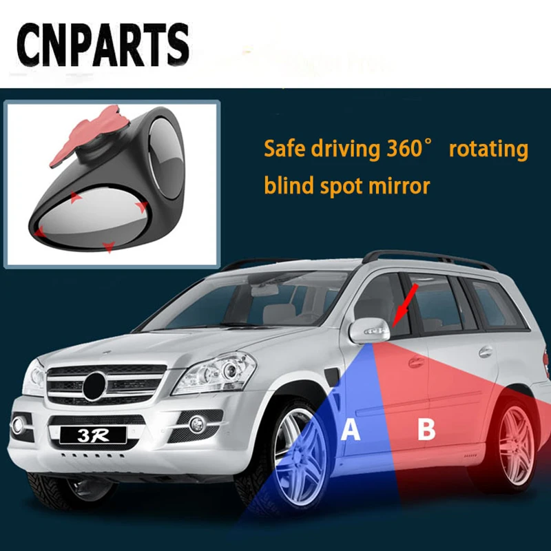 

CNPARTS For Ford Focus 2 3 Fiesta Mondeo Ranger Kuga Seat Leon Ibiza Lexus Car Rearview Blind Spot Mirror 360 Degree Adjustable