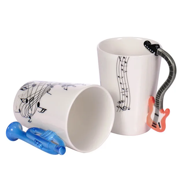 Chitarra del commercio all'ingrosso di Personalità Tazza di Ceramica della Nota Chitarra del commercio all'ingrosso di Personalità Tazza di Ceramica della Nota