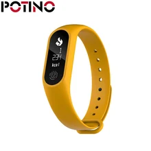 Potino M2 плюс Bluetooth Спорт умный Браслет Шагомер сердечного ритма Мониторы часы анти-потерянный напоминание Водонепроницаемый запястье