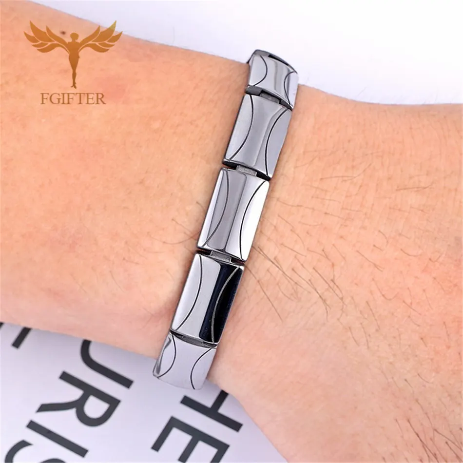 Целебный магнитный браслет для мужчин и женщин из нержавеющей стали 3 забота о здоровье Ele для мужчин ts(магнитный, пихта, германий) золотой браслет ручная цепочка