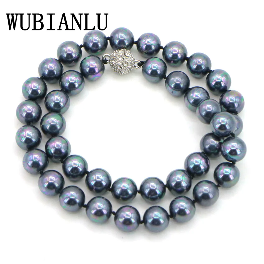 Black Shell Pearl Necklace 1 (2)(1)