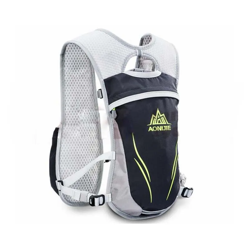 FDBRO 5.5L гидратационный жилет, сумка, спортивная сумка, рюкзак для бега, походный, походный, для марафона, для гонок, спортивный рюкзак - Цвет: ML Black