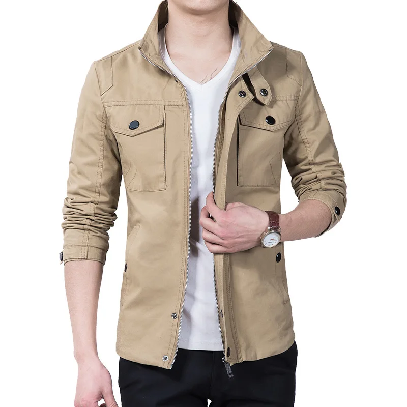 New Arrival Male Jacket Slim Fit High Quality Mens Autumn Clothing Man