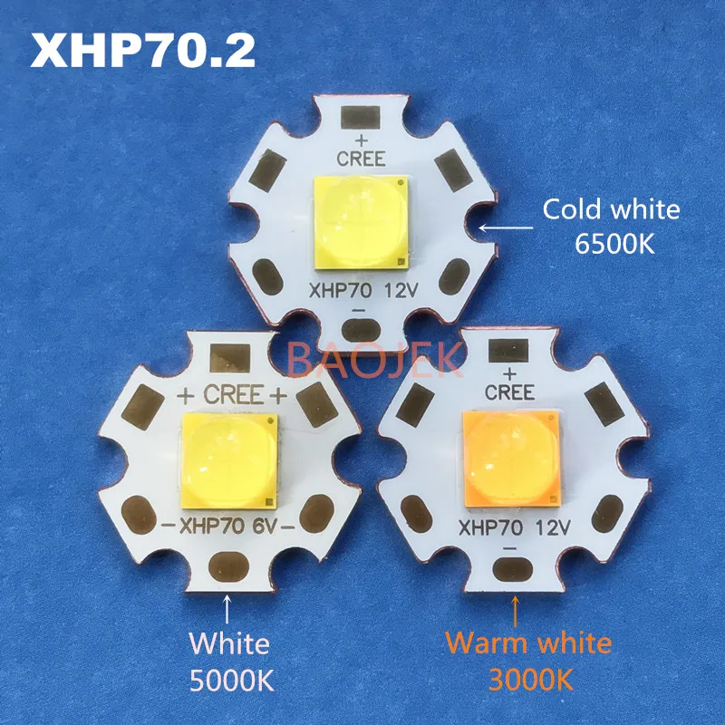 Светодиодная трубка Cree XHP70.2 фонарь на 30 Вт 4292лм 6 в 12 В диодный cree сделай сам